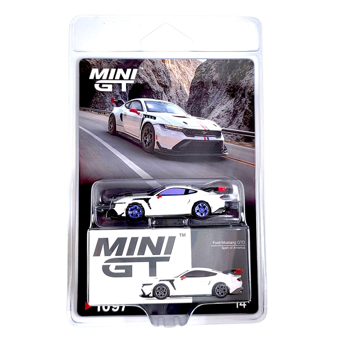 Mini GT - Ford Mustang GTD Spirit of America – White *Chase* - Top CollectiblesDiecastMini GT