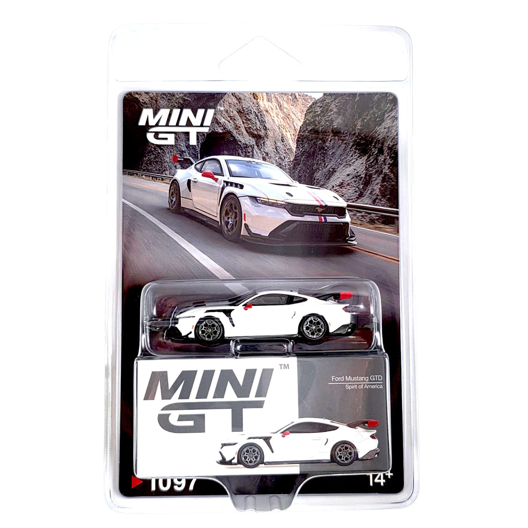 Mini GT - Ford Mustang GTD Spirit of America – White - Top CollectiblesDiecastMini GT