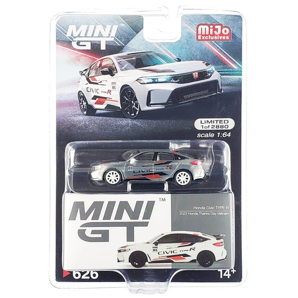 Mini GT - Honda Civic Type R 2023 - Honda Thanks Day Vietnam - White *Chase* - Top CollectiblesDiecastMini GT