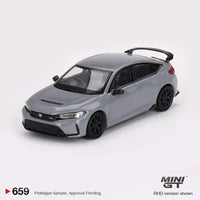 Mini GT - Honda Civic Type R 2023 - Sonic Gray Pearl - Top CollectiblesDiecastMini GT