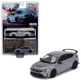 Mini GT - Honda Civic Type R 2023 - Sonic Gray Pearl - Top CollectiblesDiecastMini GT