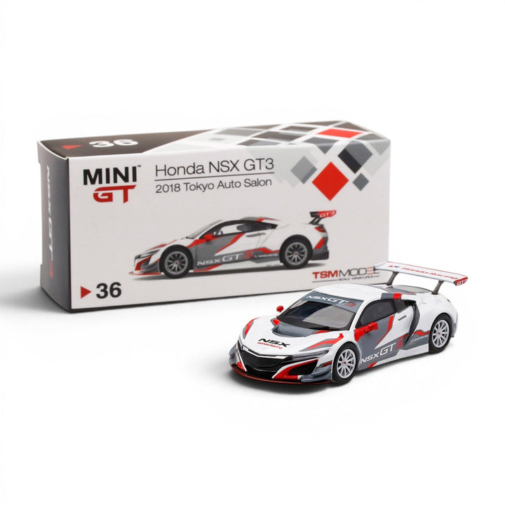Mini GT - Honda NSX GT3 - 2018 Tokyo Auto Salon - Top CollectiblesDiecastMini GT