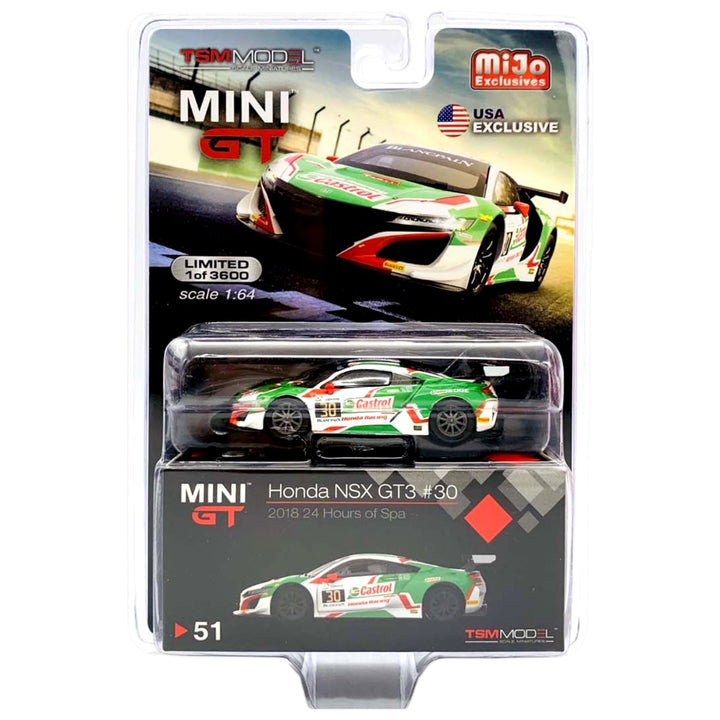 Mini GT - Honda NSX GT3 30 - 2018 24 Hours of Spa - Top CollectiblesDiecastMini GT
