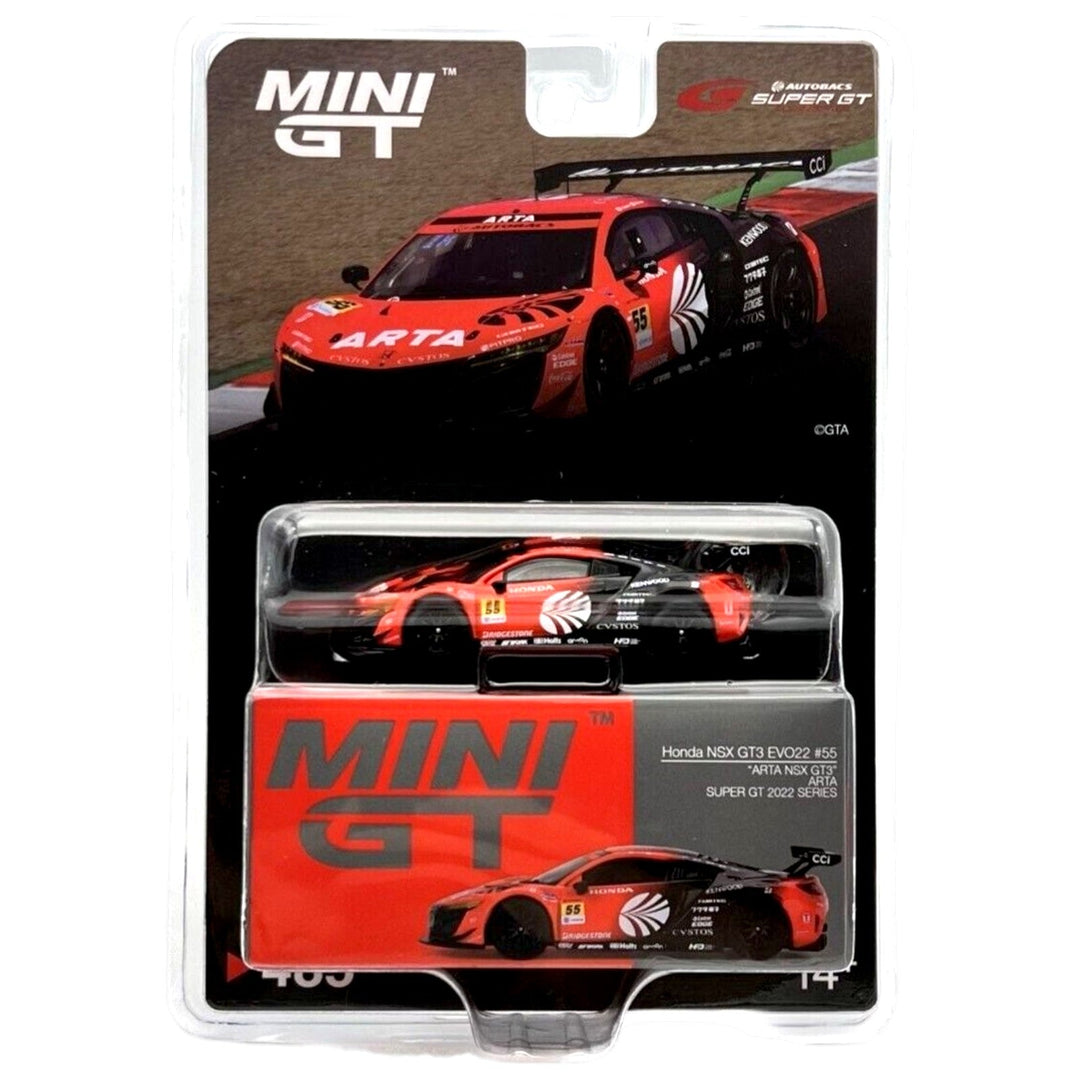 Mini GT - Honda NSX GT3 EVO22 55 - "ARTA NSX GT3" Super GT 2022 Series - Top CollectiblesDiecastMini GT
