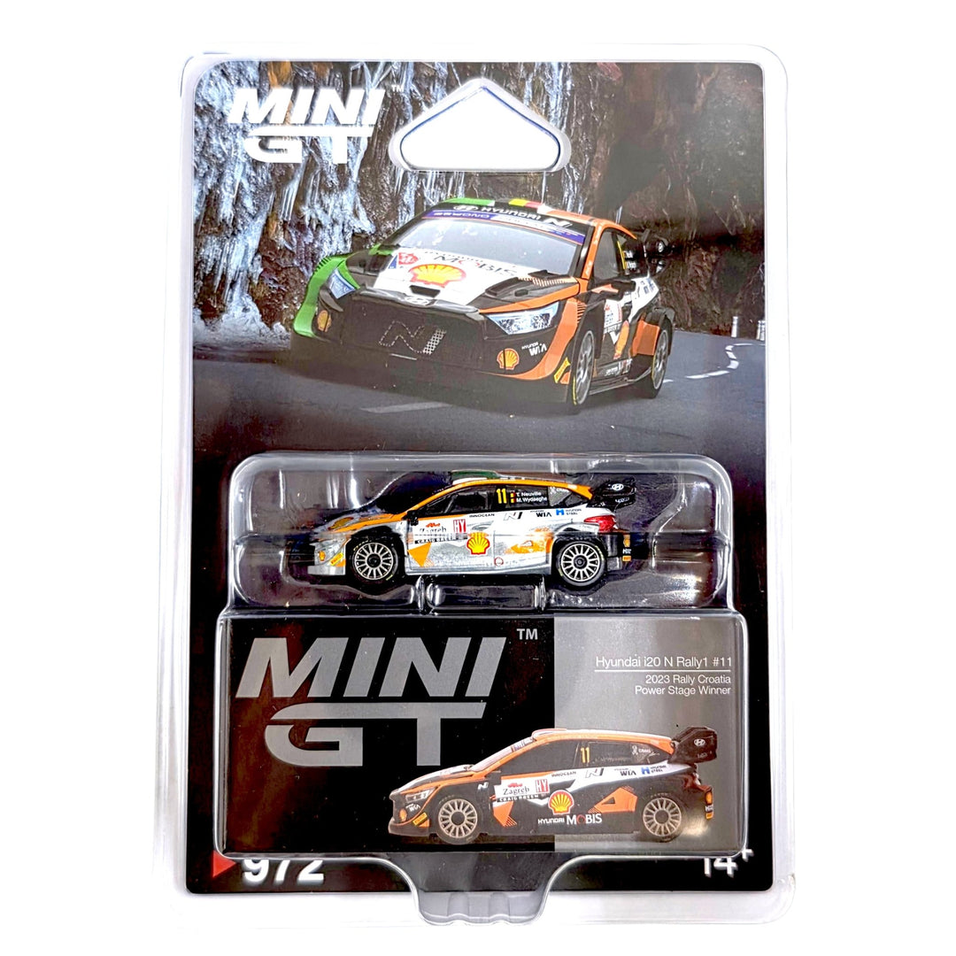 Mini GT - Hyundai i20 N Rally1 11 2023 Rally Croatia Power Stage Winner *Chase* - Top CollectiblesDiecastMini GT