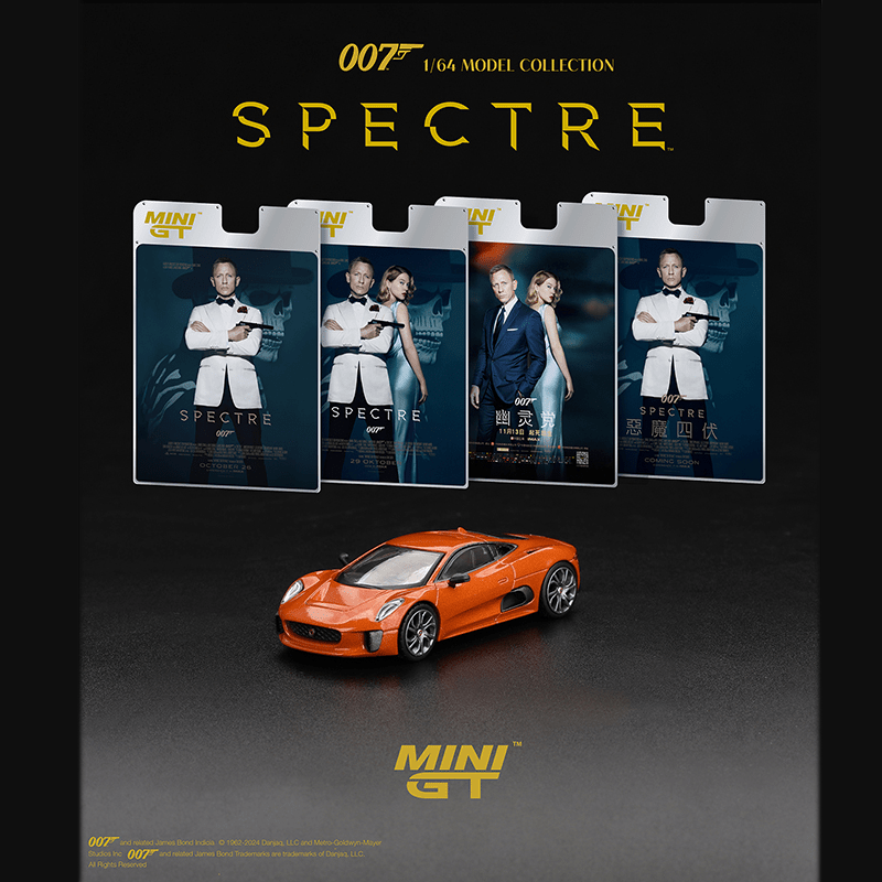 Mini GT - Jaguar C - X75 James Bond 007 Spectre – English Packaging *Pre - Order* - Top CollectiblesDiecastMini GT