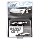 Mini GT - Lamborghini Aventador SVJ 63 – Bianco Asopo - Top CollectiblesDiecastMini GT