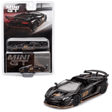 Mini GT - Lamborghini Aventador SVJ 63 Roadster - Nero Aldebaran - Top CollectiblesDiecastMini GT