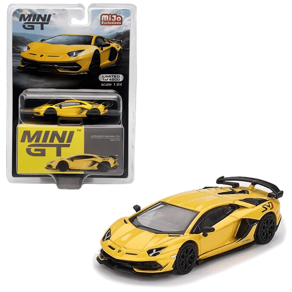 Mini GT - Lamborghini Aventador SVJ - Giallo Orion - Top CollectiblesDiecastMini GT