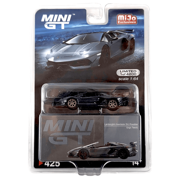 Mini GT - Lamborghini Aventador SVJ Roadster - Grigio Telesto *Chase* - Top CollectiblesDiecastMini GT