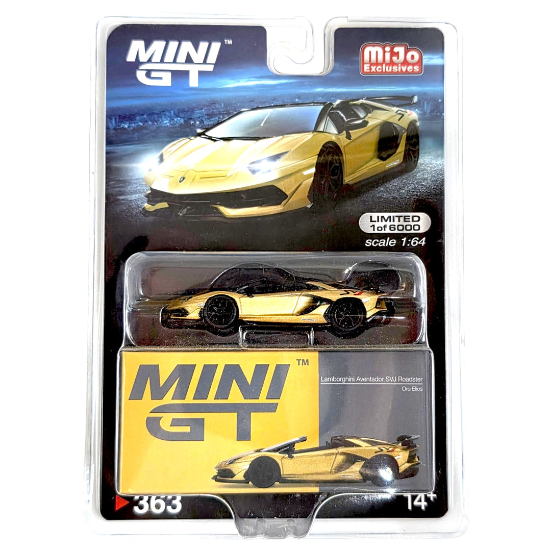 Mini GT - Lamborghini Aventador SVJ Roadster – Oro Elios - Top CollectiblesDiecastMini GT