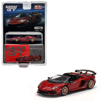 Mini GT - Lamborghini Aventador SVJ Roadster - Rosso Efesto - Top CollectiblesDiecastMini GT