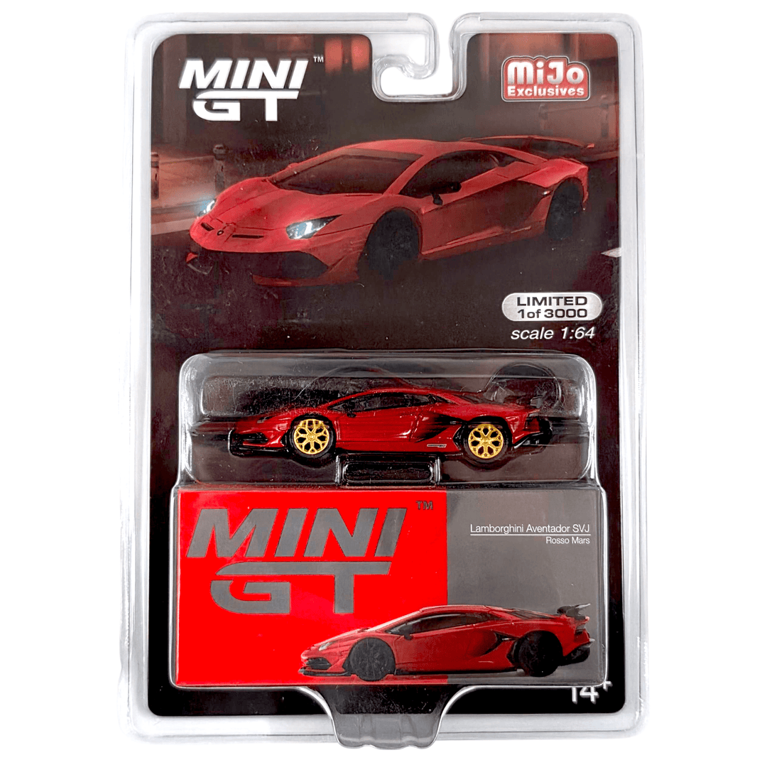 Mini GT - Lamborghini Aventador SVJ - Rosso Mars *Chase* – Top Mini GT - Lamborghini Aventador SVJ - Rosso Mars *Chase* – Top