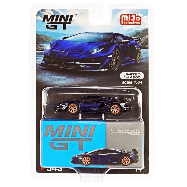 Mini GT - Lamborghini Aventador SVJ - Viola Aletheia - Top CollectiblesDiecastMini GT