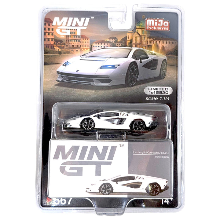 Mini GT - Lamborghini Countach LPI 800-4 - Bianco Siderale - Top CollectiblesDiecastMini GT