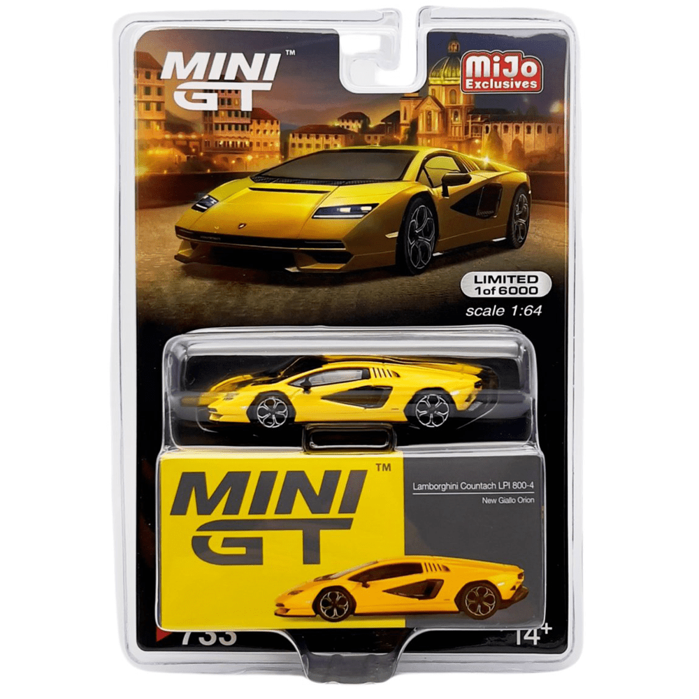 Mini GT - Lamborghini Countach LPI 800 - 4 - Giallo Orion - Top CollectiblesDiecastMini GT
