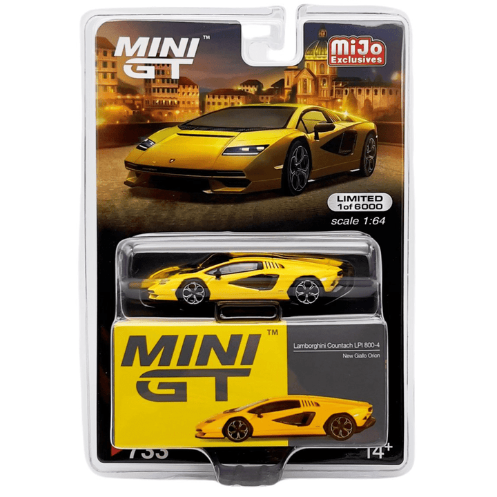 Mini GT - Lamborghini Countach LPI 800 - 4 - Giallo Orion - Top CollectiblesDiecastMini GT