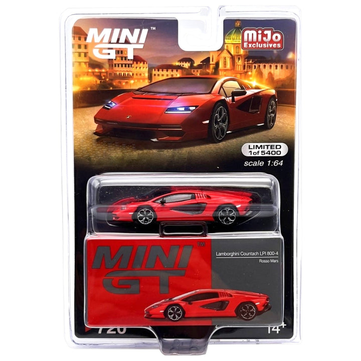 Mini GT - Lamborghini Countach LPI 800-4 - Rosso Mars - Top CollectiblesDiecastMini GT
