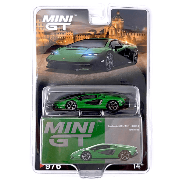 Mini GT - Lamborghini Countach LPI 800 - 4 - Verde Medio - Top CollectiblesDiecastMini GT