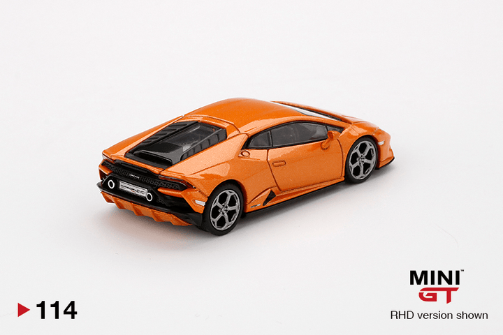 Mini GT - Lamborghini Huracán EVO - Arancio Borealis - Top CollectiblesDiecastMini GT