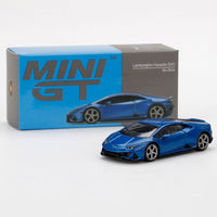 Mini GT - Lamborghini Huracan EVO - Blu Eleos - Top CollectiblesDiecastMini GT