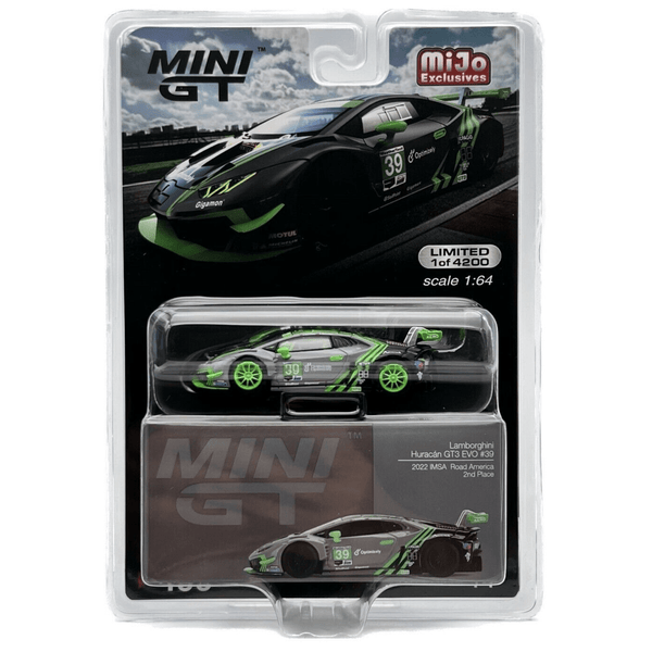 Mini GT - Lamborghini Huracan GT3 EVO 39 2022 IMSA Road America *Chase* - Top CollectiblesDiecastMini GT