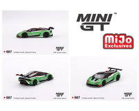 Mini GT - Lamborghini Huracan GT3 EVO2 - Presentation Green - Top CollectiblesDiecastMini GT