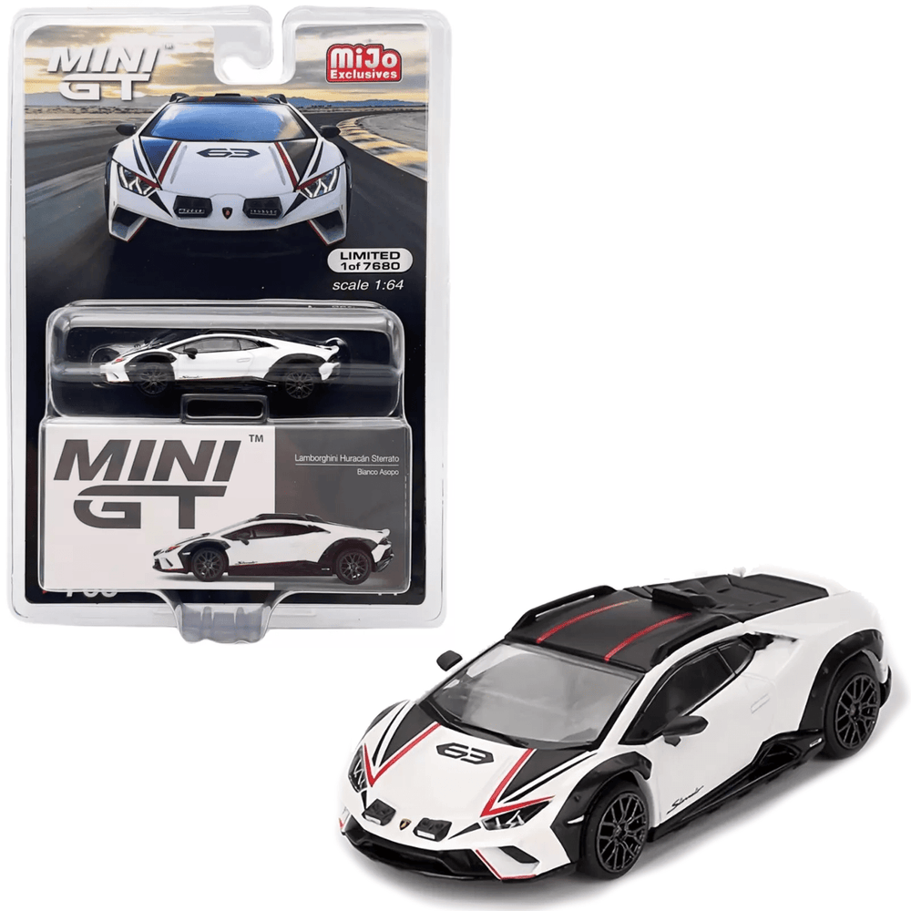 Mini GT - Lamborghini Huracan Sterrato - Bianco Asopo - Top CollectiblesDiecastMini GT