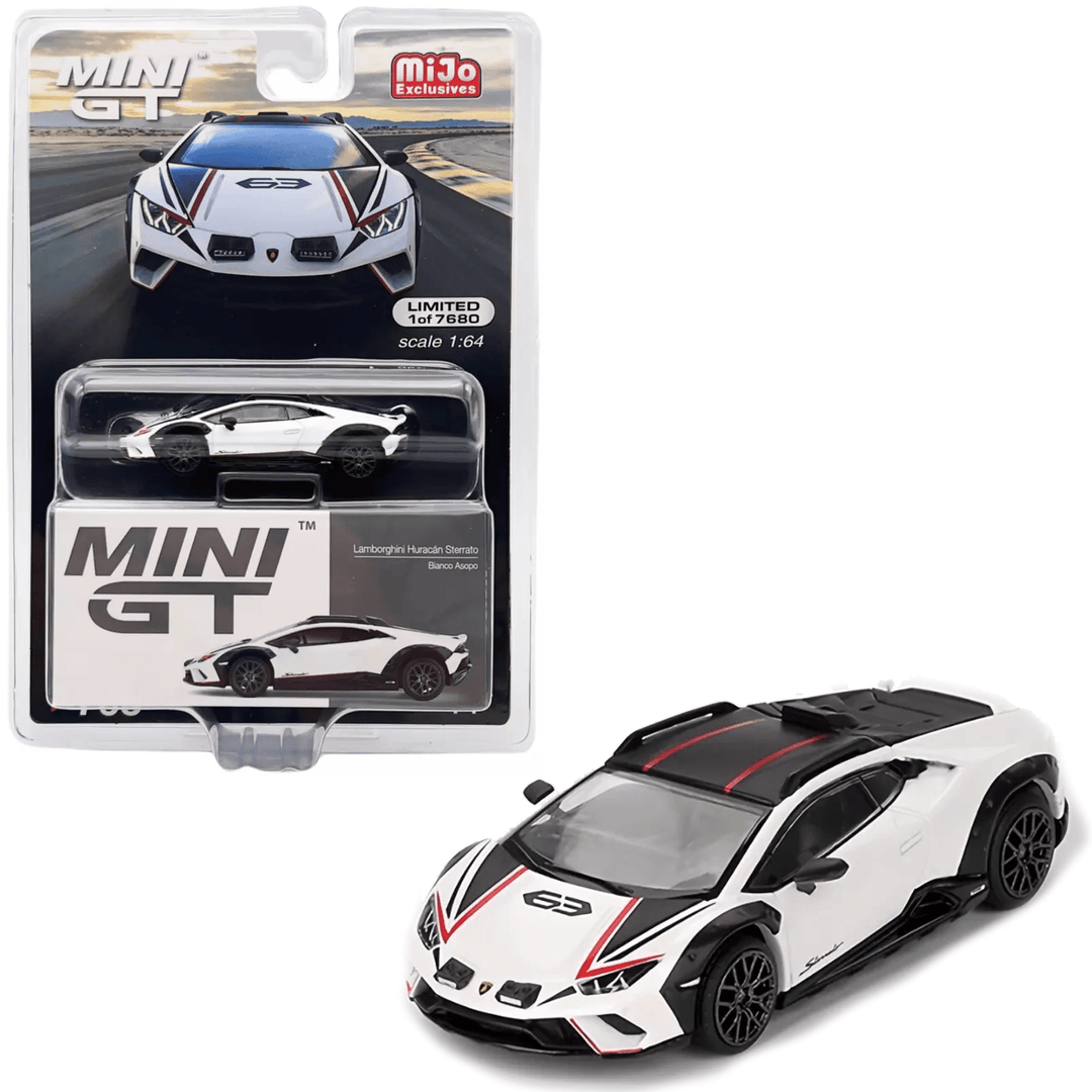 Mini GT - Lamborghini Huracan Sterrato - Bianco Asopo - Top CollectiblesDiecastMini GT