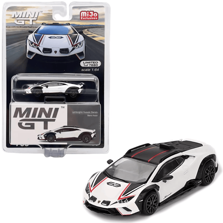 Mini GT - Lamborghini Huracan Sterrato - Bianco Asopo - Top CollectiblesDiecastMini GT