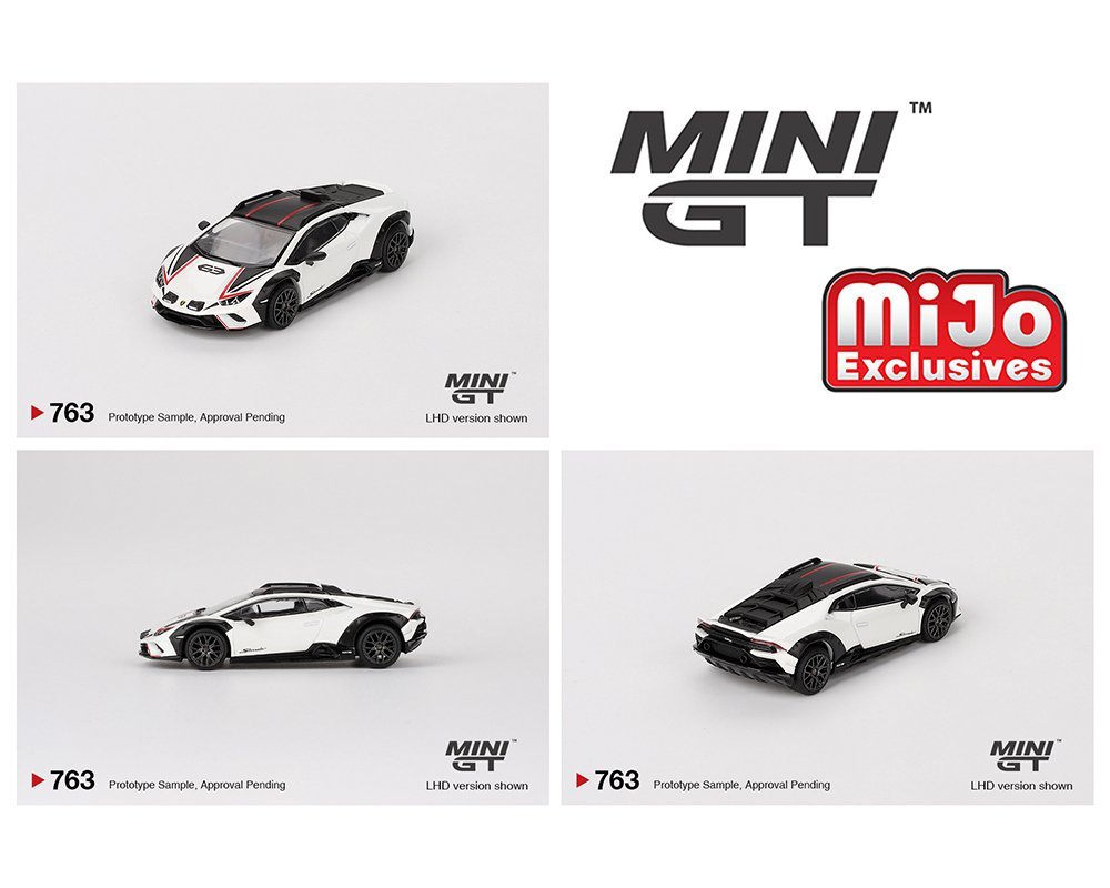 Mini GT - Lamborghini Huracan Sterrato - Bianco Asopo - Top CollectiblesDiecastMini GT