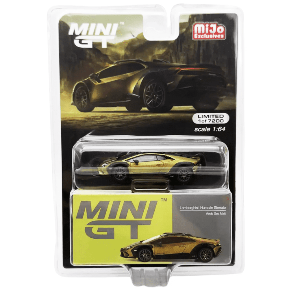 Mini GT - Lamborghini Huracán Sterrato – Verde Gea Matt - Top CollectiblesDiecastMini GT