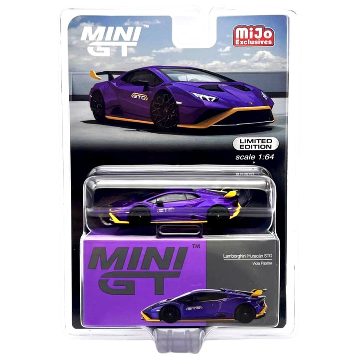 Mini GT - Lamborghini Huracan STO – Viola Pasifae - Top CollectiblesDiecastMini GT