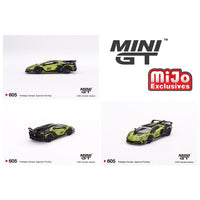 Mini GT - Lamborghini LB - Silhouette WORKS Aventador GT EVO - Lime - Top CollectiblesDiecastMini GT