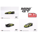 Mini GT - Lamborghini LB - Silhouette WORKS Aventador GT EVO - Lime - Top CollectiblesDiecastMini GT