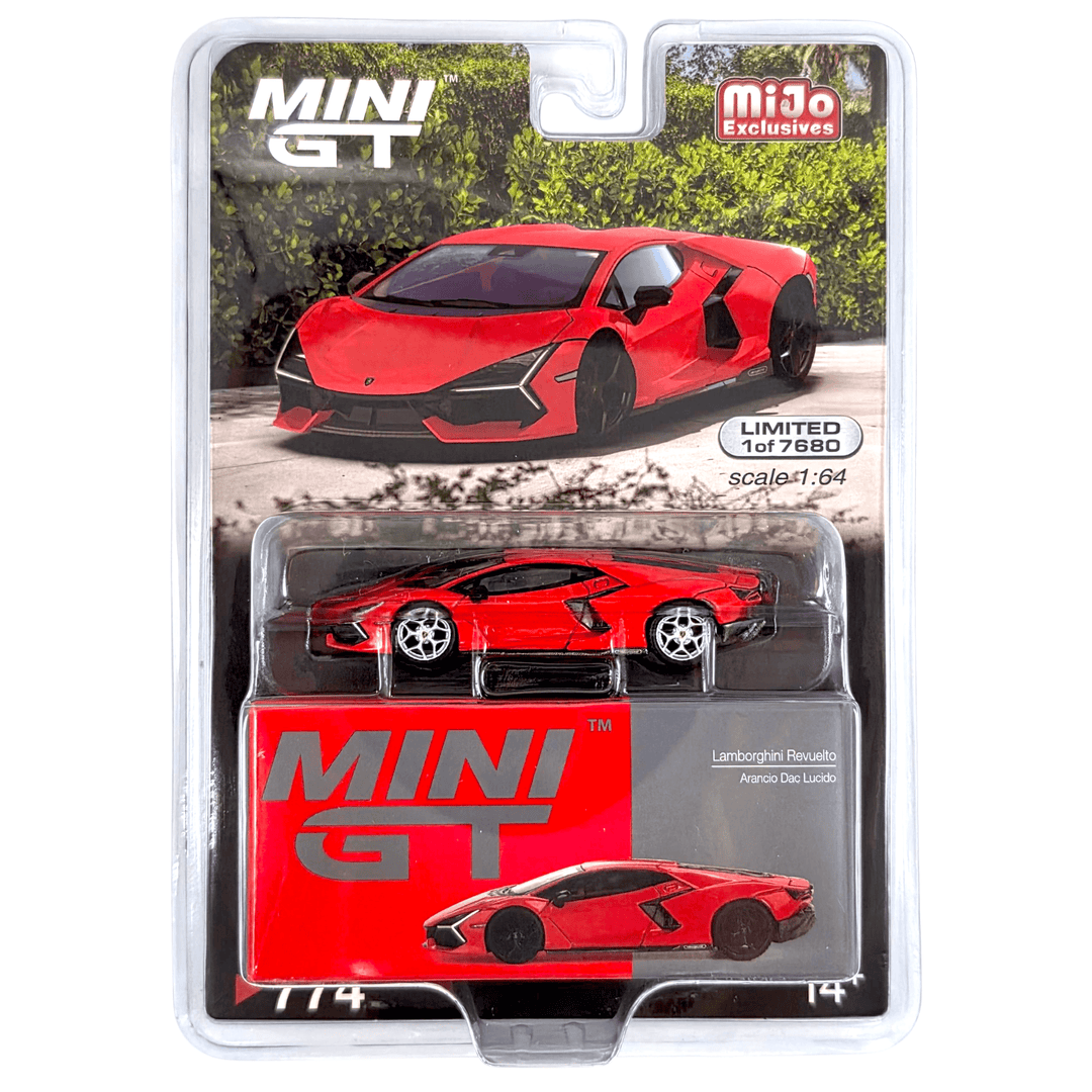 Mini GT - Lamborghini Revuelto - Arancio Dac Lucido *Chase* – Top