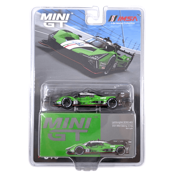 Mini GT - Lamborghini SC63 63 - Iron lynx 2024 IMSA Sebring 12 Hrs - Top CollectiblesDiecastMini GT