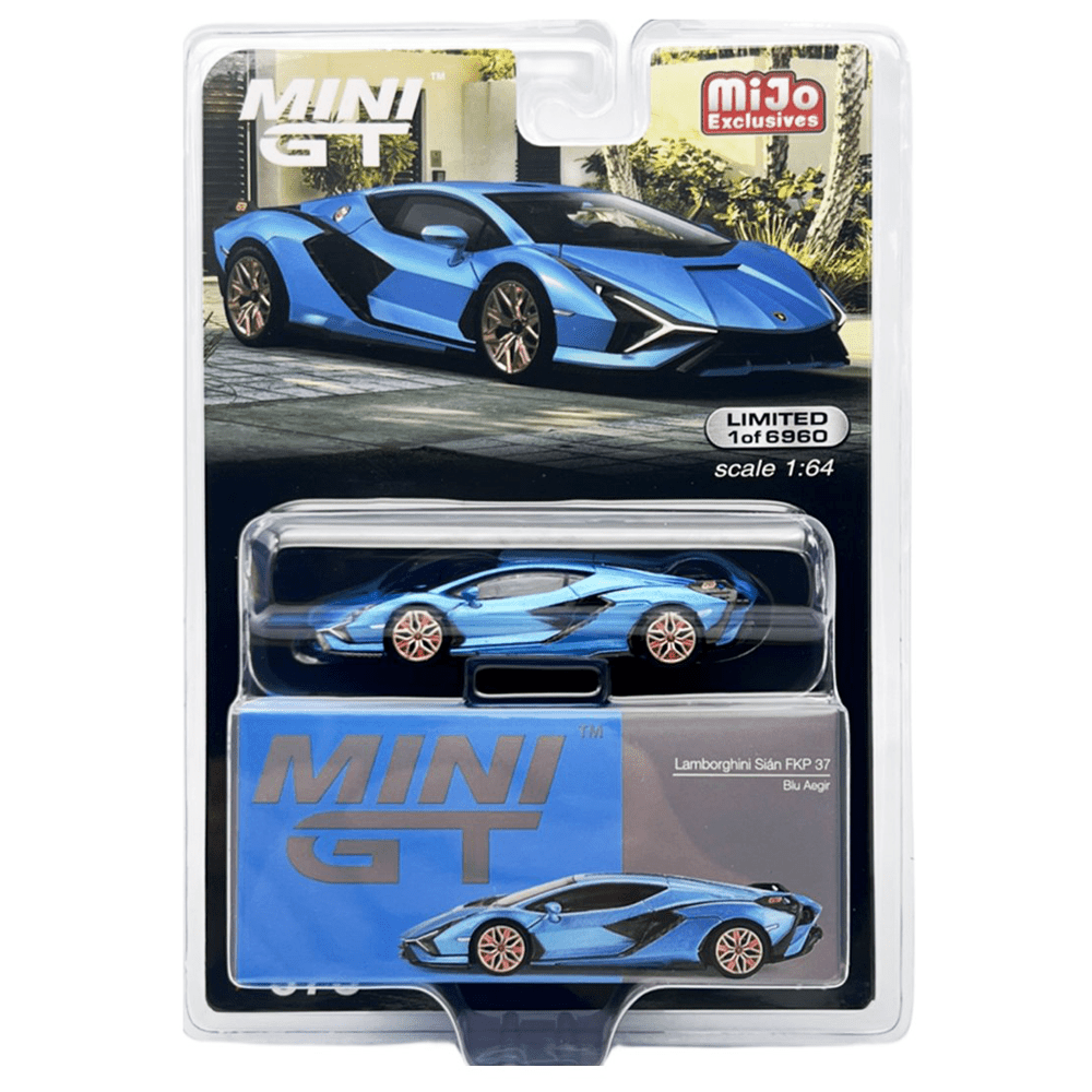 Mini GT - Lamborghini Sián FKP 37 - Ble Aegir - Top CollectiblesDiecastMini GT
