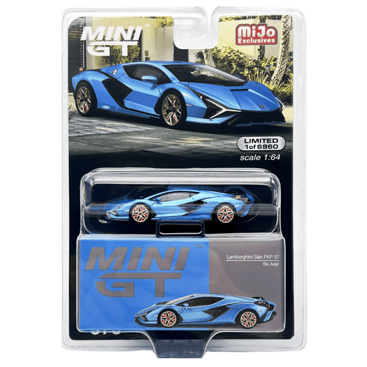 Mini GT - Lamborghini Sián FKP 37 - Ble Aegir - Top CollectiblesDiecastMini GT