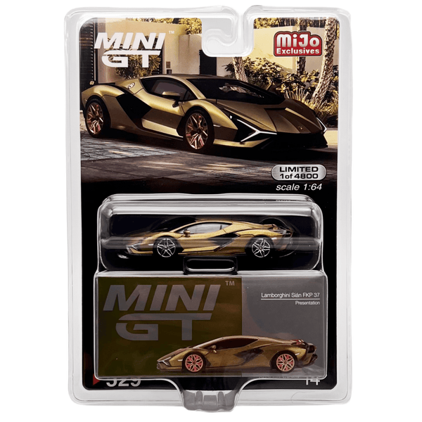 Mini GT - Lamborghini Sian FKP 37 Presentation - Matte Green *Chase* - Top CollectiblesDiecastMini GT