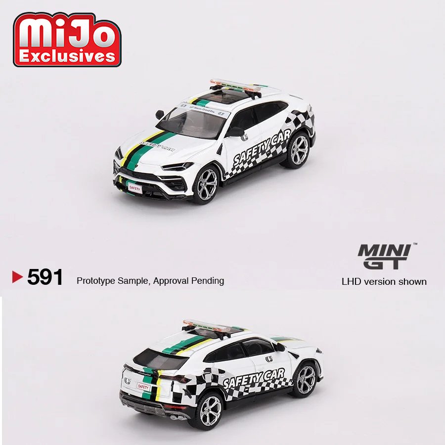 Mini GT - Lamborghini Urus 2022 - Macau GP Official Safety Car - Top CollectiblesDiecastMini GT