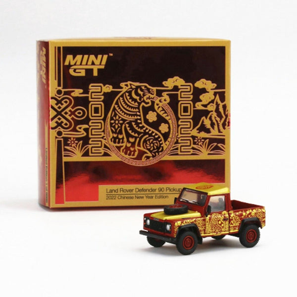 Mini GT - Land Rover Defender 90 Pickup - 2022 Chinese New Year Edition - Top CollectiblesDiecastMini GT