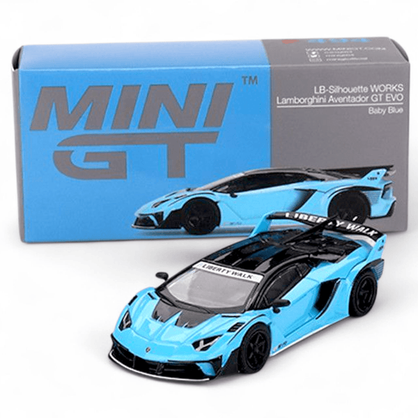 Mini GT - LB-Silhouette Works Lamborghini Aventador GT EVO - Baby Blue ...