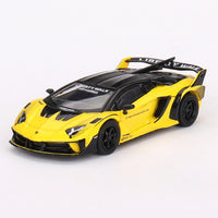 Mini GT - LB - Silhouette Works Lamborghini Aventador GT EVO - Yellow - Top CollectiblesDiecastMini GT