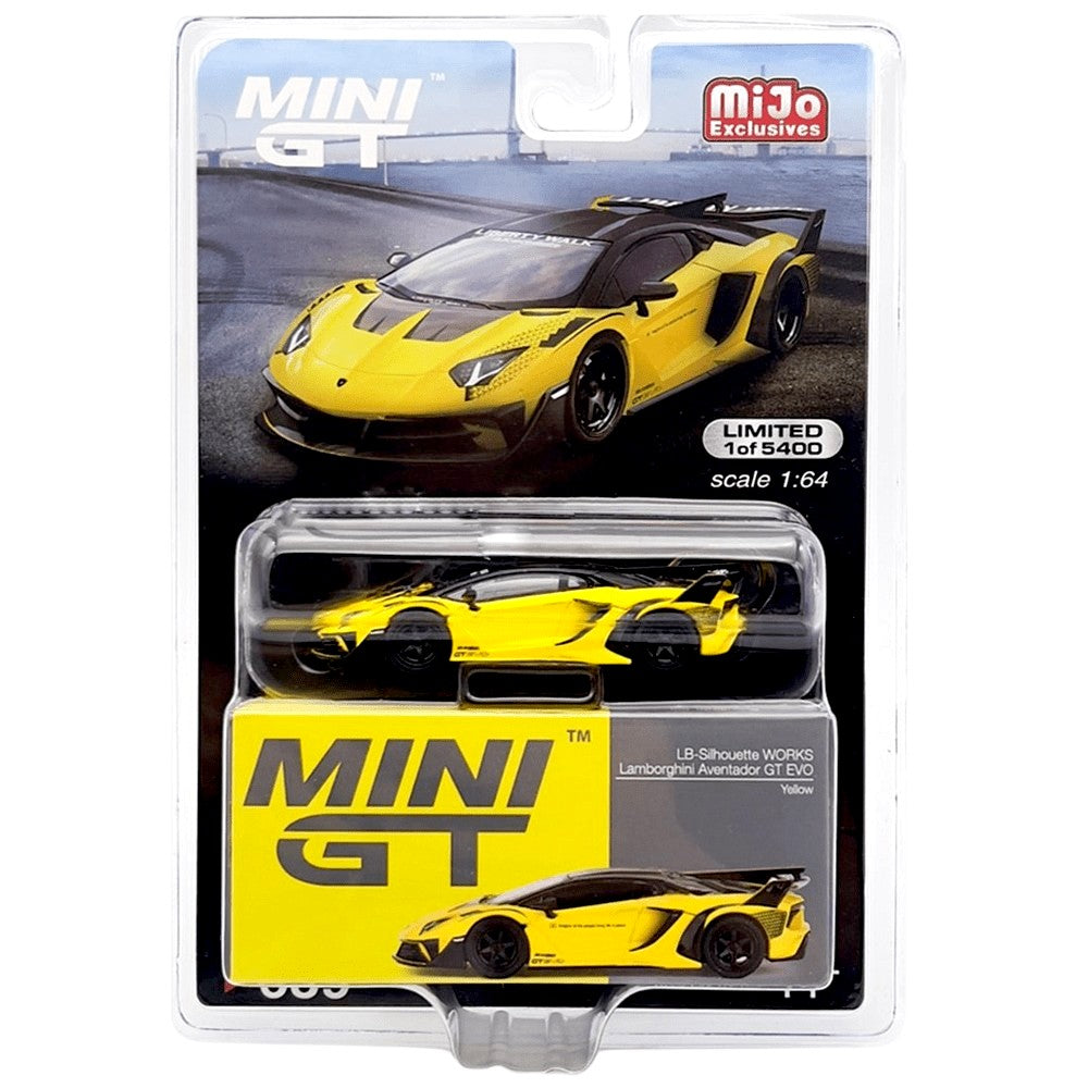 Mini GT - LB-Silhouette Works Lamborghini Aventador GT EVO - Yellow