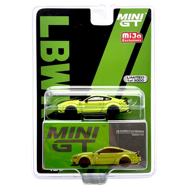 Mini GT - LB-Works Ford Mustang - Grabber Lime