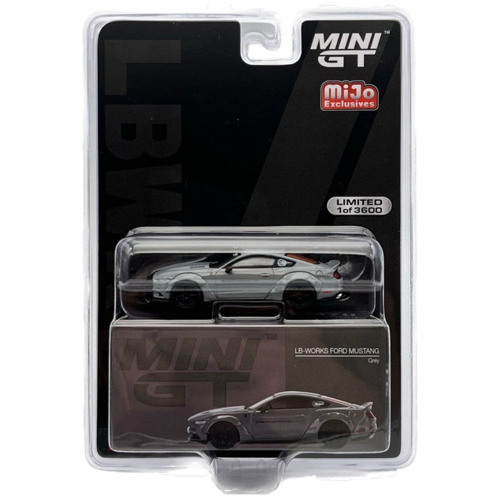 Mini GT - LB-Works Ford Mustang - Grey - Top CollectiblesDiecastMini GT