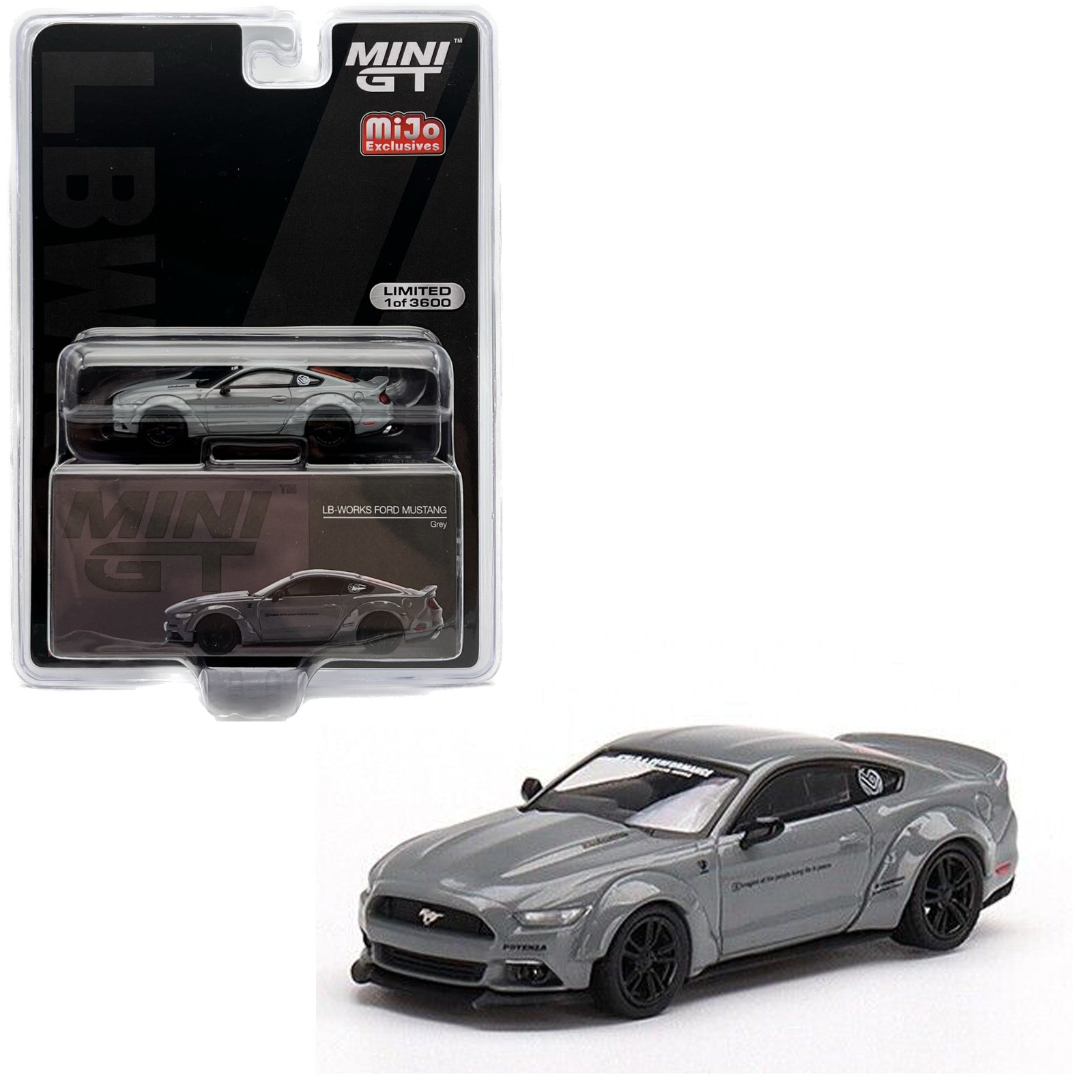 Mini GT - LB-Works Ford Mustang - Grey – Top Collectibles