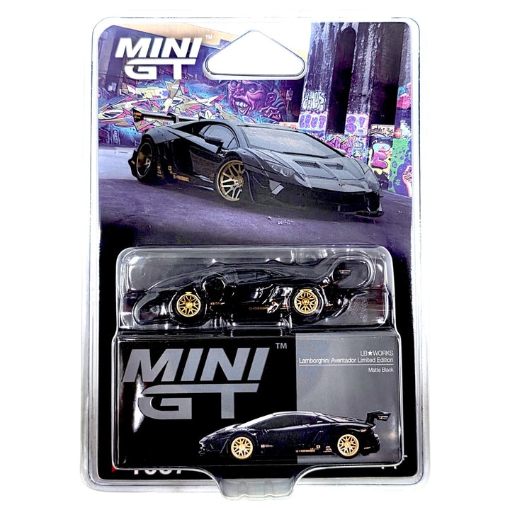 Mini GT - LB - WORKS Lamborghini Aventador Limited Edition – Matte Black - Top CollectiblesDiecastMini GT