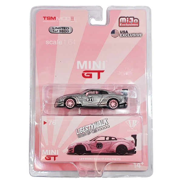 Mini GT - LB Works Nissan GT - R R35 - Pink Pig *Chase* - Top CollectiblesDiecastMini GT